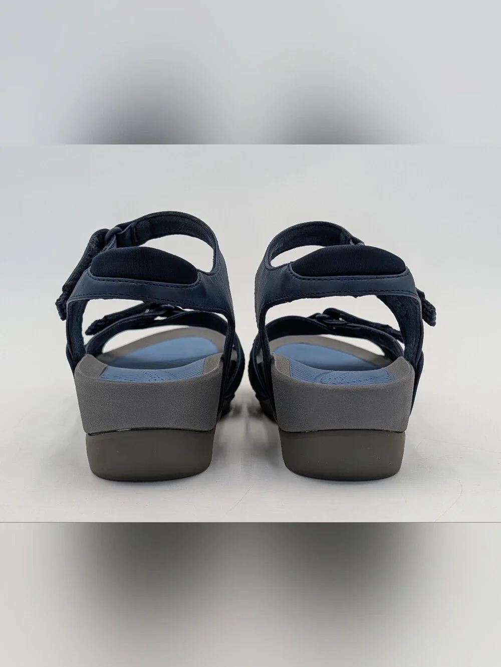 Baretraps Angey Sz 7M Women's Navy Sport Sandals Rebound Comfort Adjustable